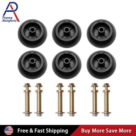 New 6 Pcs Anti Scalp Deck Wheel Kit for Exmark Mower 1-603299 103-7263 109-2098
