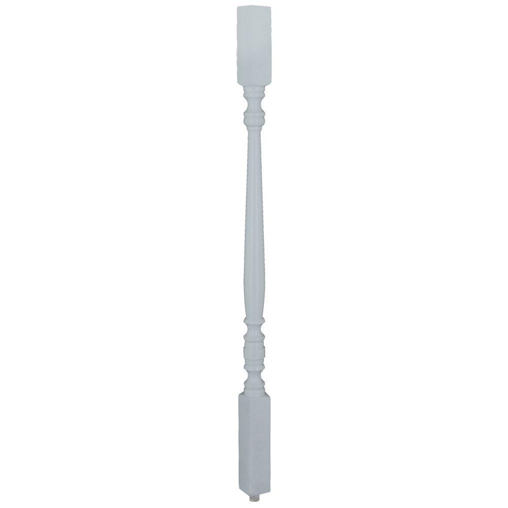 Stair Parts 42 in. X 1-3/4 in. 5105 Primed Square Top Wood Baluster for Stair Remodel