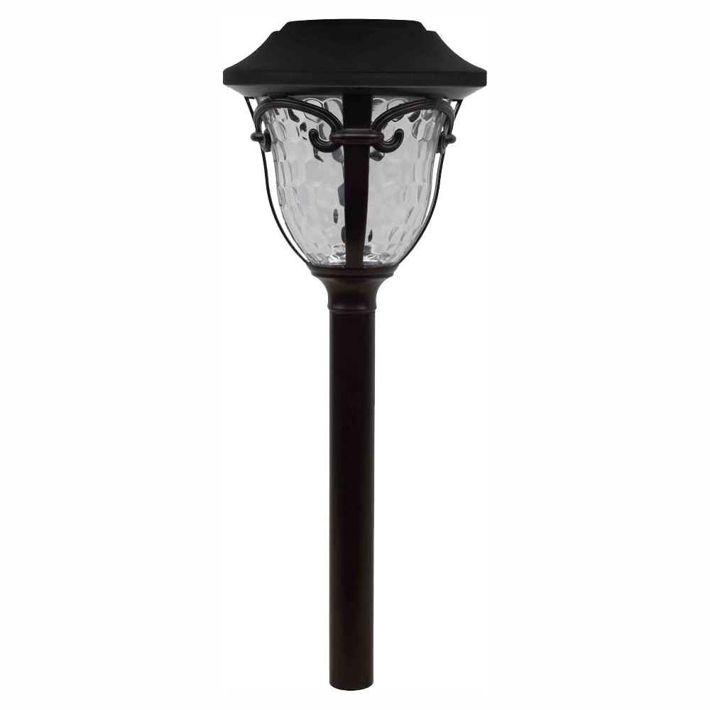 Solar Bronze Outdoor Integrated LED Landscape Path Light with Water Glass Lens