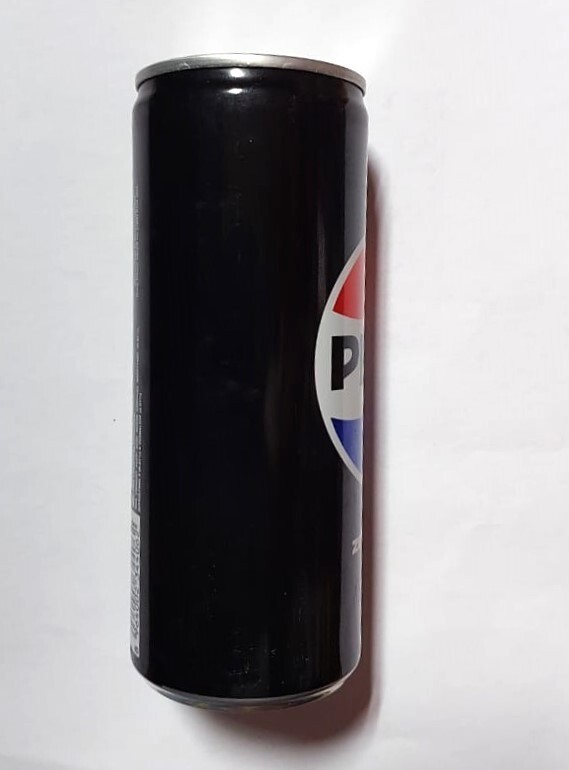 Empty PEPSI ZERO Cola Soda Tall 250ml Can PAKISTAN 2024 Collect Black Asia PK thumbnail