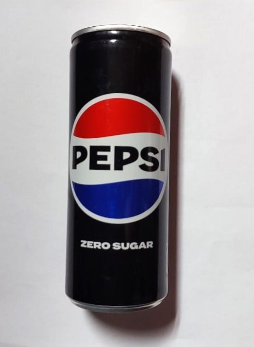 Empty PEPSI ZERO Cola Soda Tall 250ml Can PAKISTAN 2024 Collect Black Asia PK thumbnail