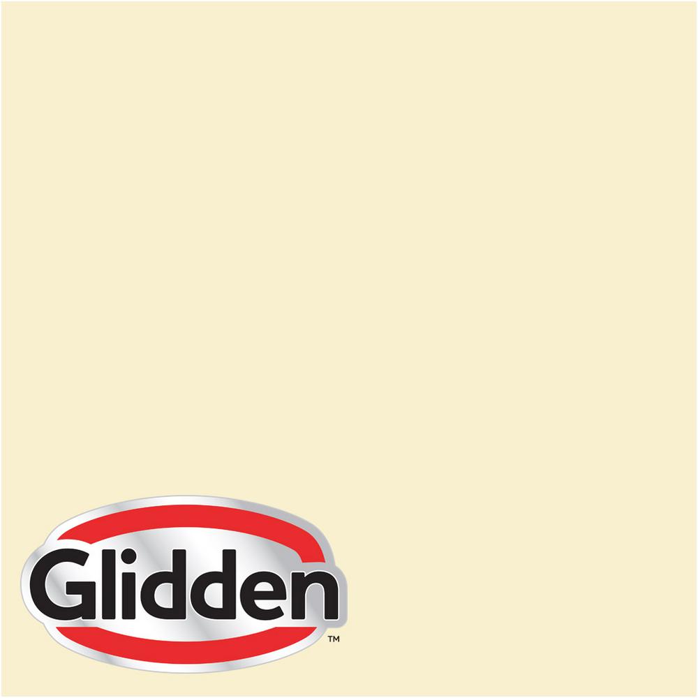 Glidden Premium 5 Gal. #HDGY30 Candlelight Yellow Flat Interior Paint with Primer