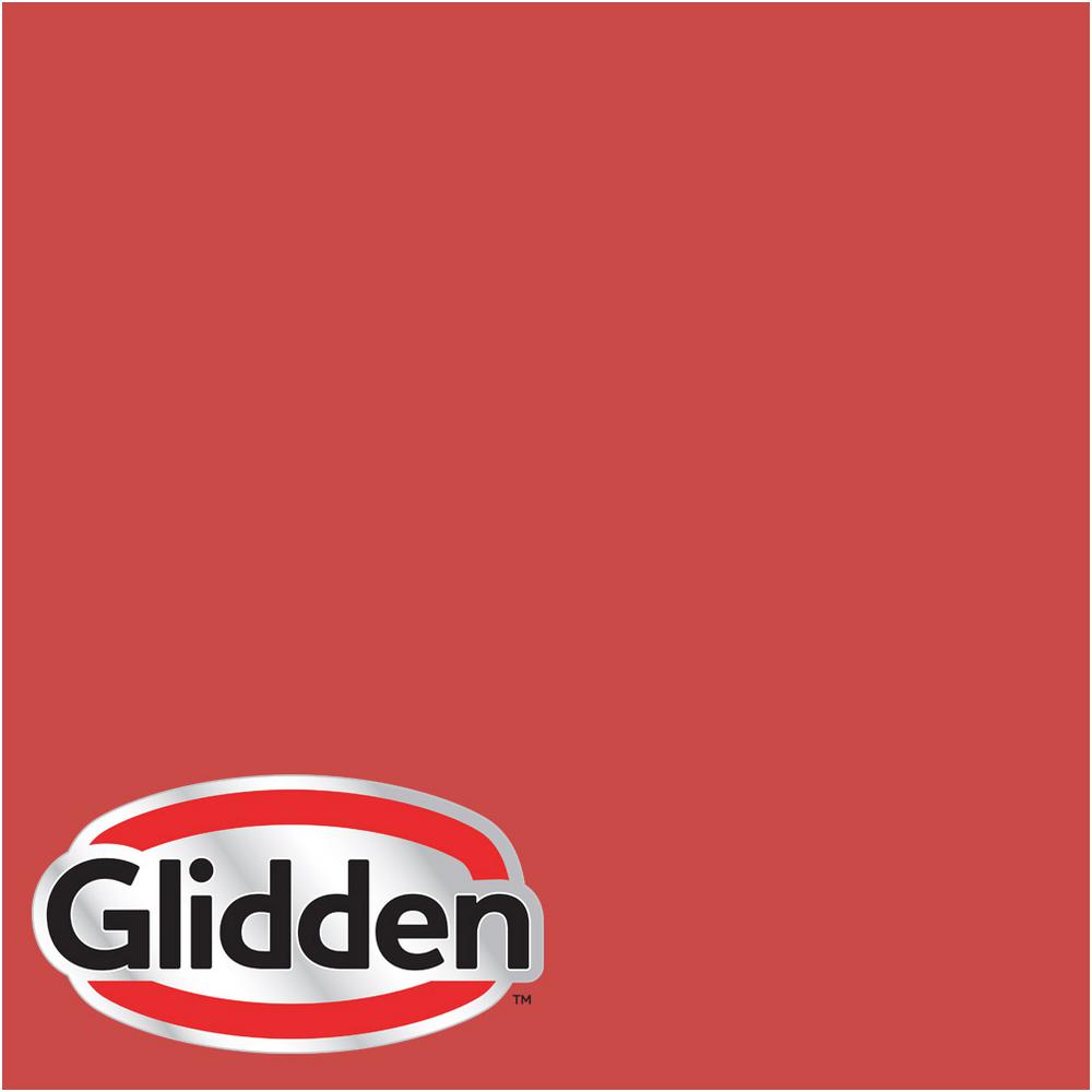 Glidden Premium 5 Gal. #HDGR53U Old Glory Red Eggshell Interior Paint with Primer