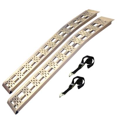 CargoSmart 12 in. W X 90 in. L 3000 Lb. Capacity Aluminum Fixed Arched Truck Loading Ramp with Treads (Includes 2 Ramps) thumbnail