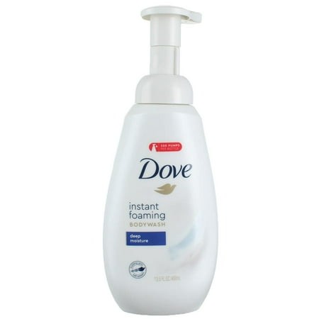 Dove Instant Foaming Body Wash for Soft  Smooth Skin Deep Moisture Cleanser That Effectively Washes Away Bacteria While Nourishing Your Skin 13.5 Oz P