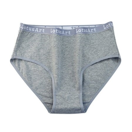 Women Large Size Mid High Waist Briefs Summer Letter Sports Comfortable Underwear After Birth Underwear Women Barely There Bras for Women 4742 Online 
