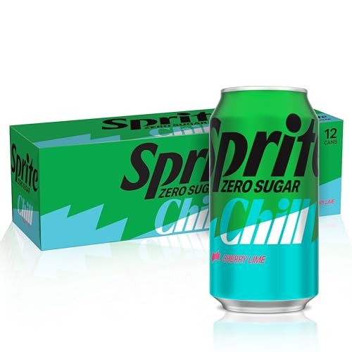 Sprite® Chill Zero Sugar Cherry Lime Natural Flavor Soda Soft Drink Cans, 12 Fl Oz, 12 Pack