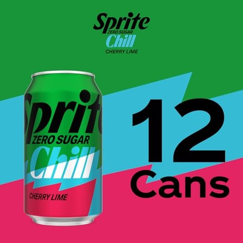 Sprite® Chill Zero Sugar Cherry Lime Natural Flavor Soda Soft Drink Cans, 12 Fl Oz, 12 Pack thumbnail