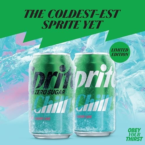 Sprite® Chill Zero Sugar Cherry Lime Natural Flavor Soda Soft Drink Cans, 12 Fl Oz, 12 Pack thumbnail