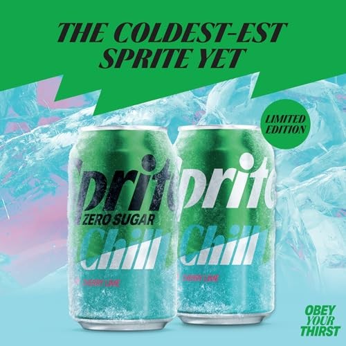Sprite® Chill Zero Sugar Cherry Lime Natural Flavor Soda Soft Drink Cans, 12 Fl Oz, 12 Pack thumbnail