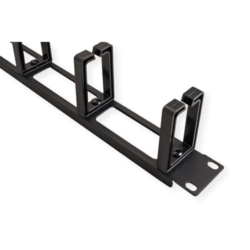 VALUE 19 Inch Faceplate, 5 Cable Eyelets Type C, Cable Grommet, RAL 9005 Jet Black thumbnail