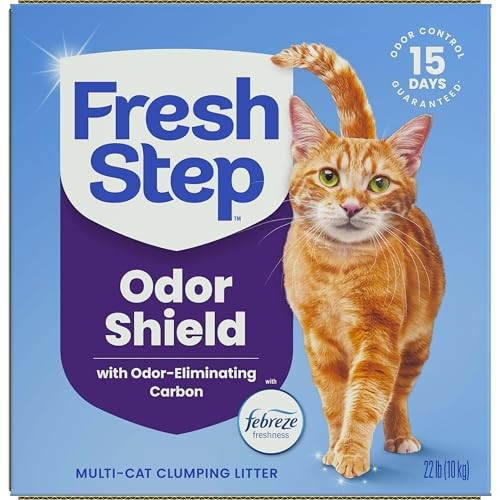 Fresh Step Odor Shield Multi Cat Clumping Litter with Febreze Freshness  22 Lb thumbnail