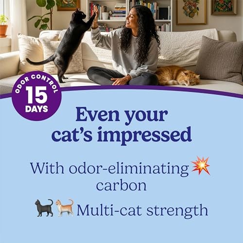 Fresh Step Odor Shield Multi Cat Clumping Litter with Febreze Freshness  22 Lb thumbnail