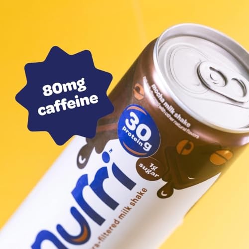 Nurri - 30g Protein Ultra Filtered Milk Shake – Mocha- Lactose Free, Low Sugar, 150 Calories, 10 Vitamins and Minerals - 11 Fl Oz, 10 Cans thumbnail