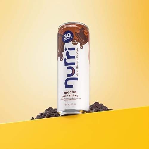 Nurri - 30g Protein Ultra Filtered Milk Shake – Mocha- Lactose Free, Low Sugar, 150 Calories, 10 Vitamins and Minerals - 11 Fl Oz, 10 Cans thumbnail