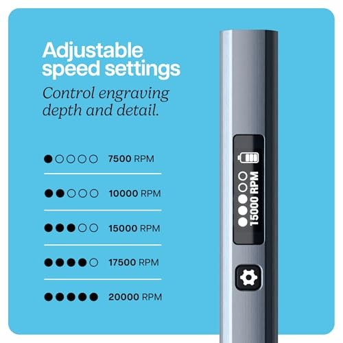 EtchMate Engraving Pen for Metal, Wood, Glass, Plastic & All Materials - Engraver Pen Tool - Teen Boy Gifts - Unique Gifts for Women, Teenage Girl - C