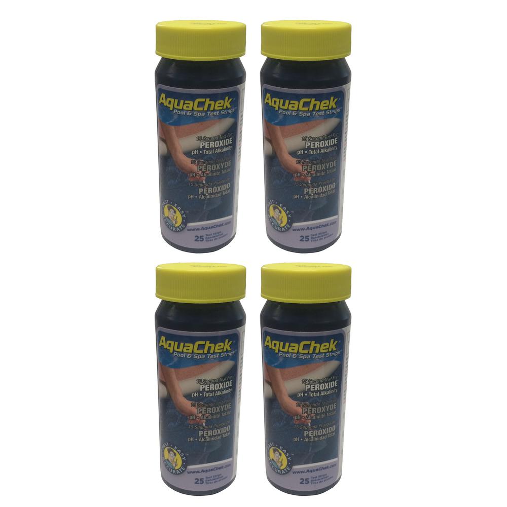 AquaChek 562249 Swimming Pool Spa Peroxide Alkalinity PH Test Strips, 400 Strips