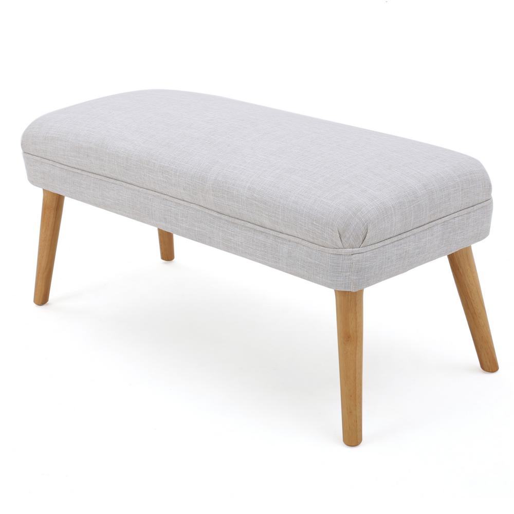 Desdemona Beige Fabric Ottoman