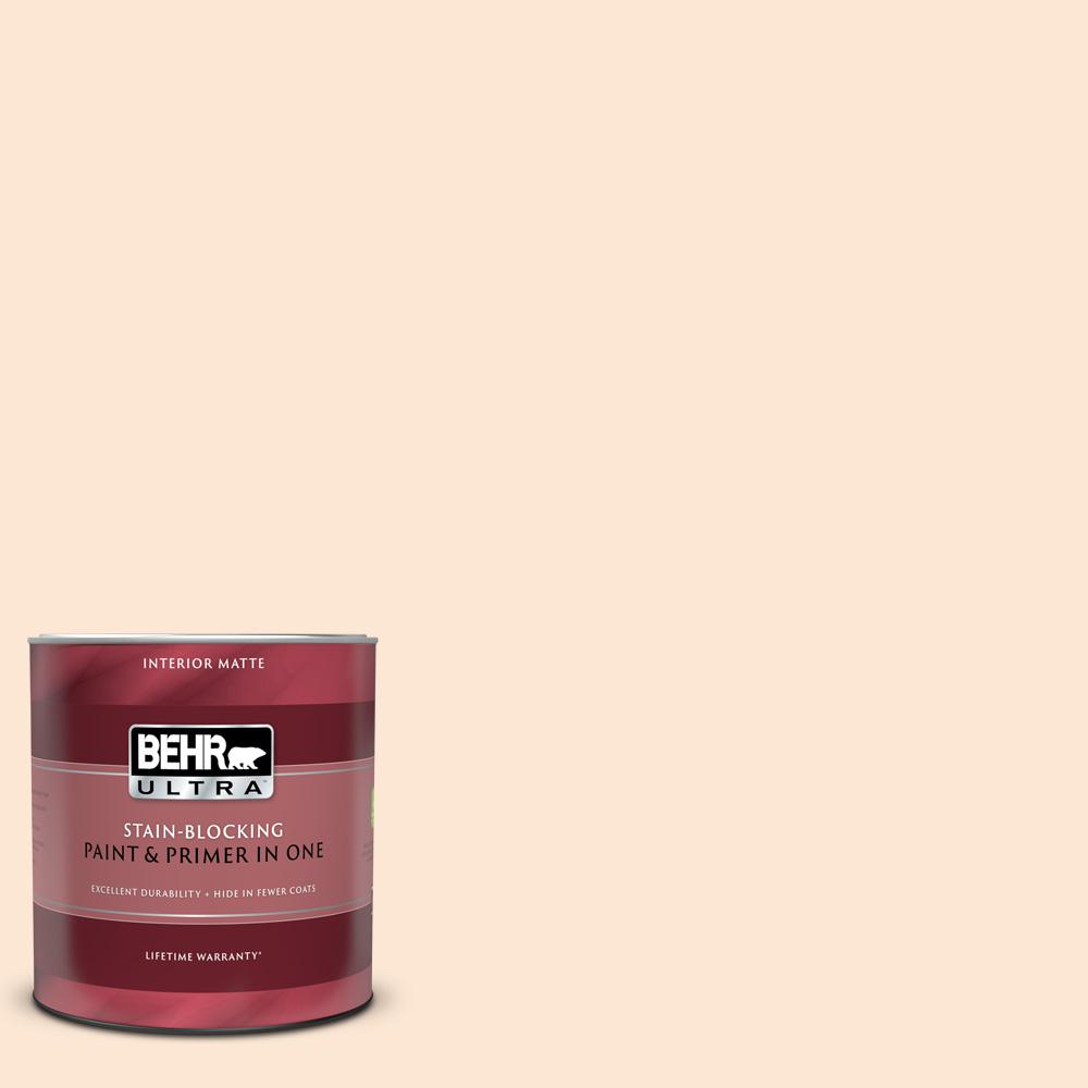 BEHR ULTRA 1 Qt. #P210-1 Sour Candy Matte Interior Paint and Primer in One