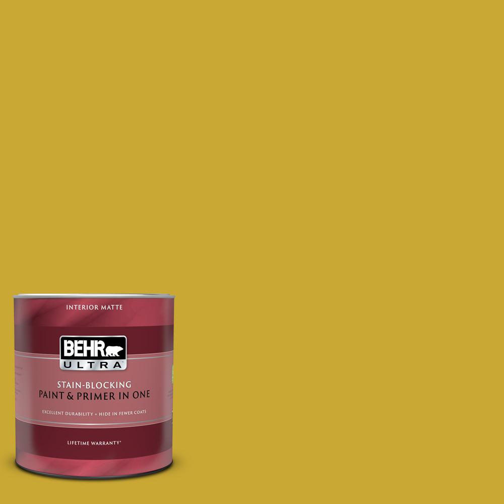 BEHR ULTRA 1 Qt. #P320-7 Sweet and Sour Matte Interior Paint and Primer in One