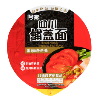 Sichuan Broad Noodle Tomato&Sour Flavor Bowl 120g