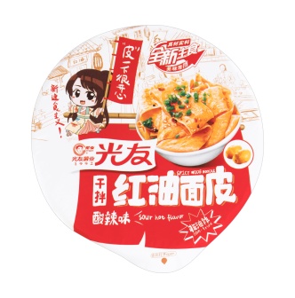 GUANGYOU Hot Dumpling Pastry Bowl Sour & Hot 100g