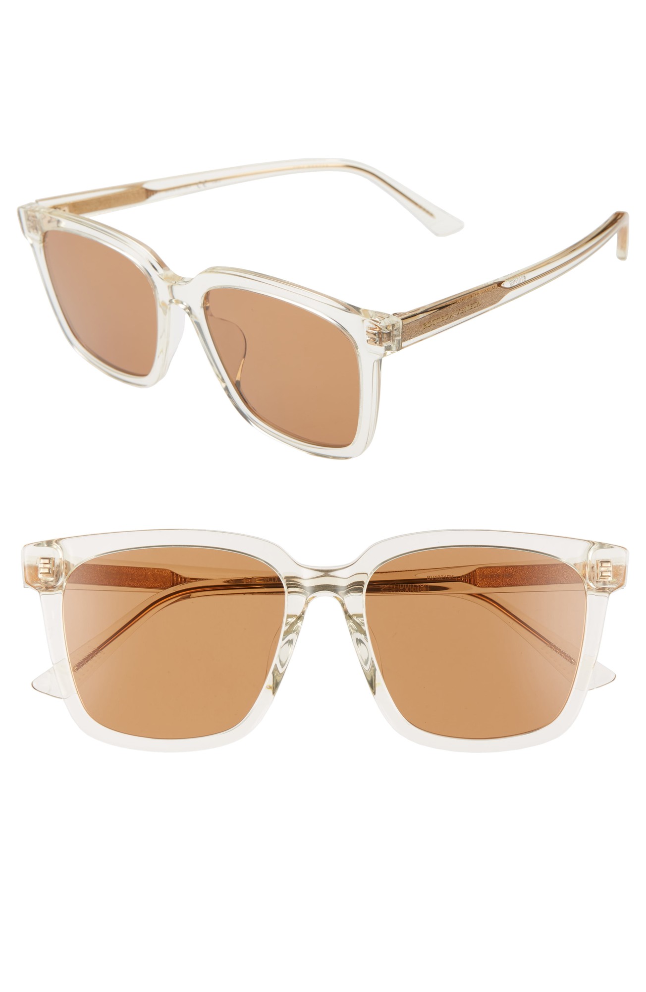 Sunglasses Bottega Veneta BV 1021 SK- 005 Beige / Brown
