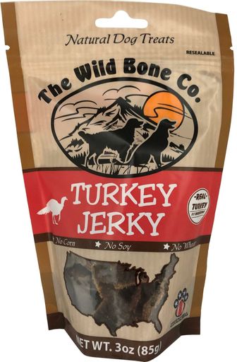The Wild Bone Company-Jerky Natural Dog Treat- Turkey 3 Oz