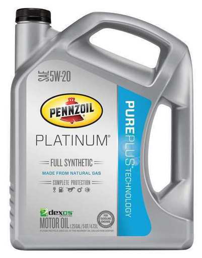 PENNZOIL 550046122 Full Synthetic, Motor Oil, 5 Qt, 5W-20