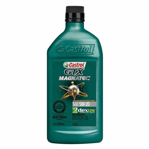 Castrol 6007 GTX MAGNATEC 5W-20 Full Synthetic Motor Oil, 1 Quart, 6 Pack