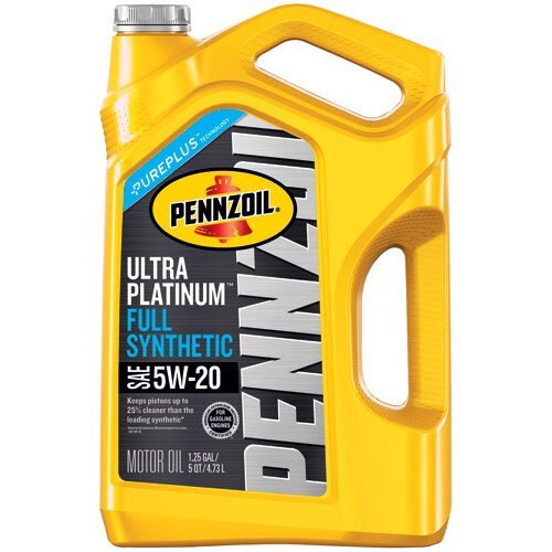 Pennzoil 550045202 Ultra Platinum 5 Quart 5W-20 Full Synthetic Motor Oil,1 Pack