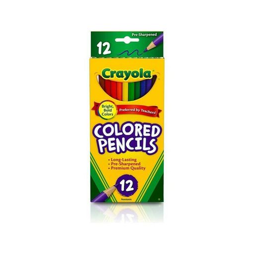 Crayola BIN4012BN Crayola Colored Pencils Assorted - 12 Count per Box Box of 12
