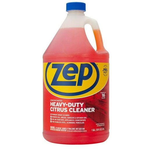 ZEP Heavy-Duty Citrus Scent Degreaser 128 Oz. Kitchen Liquid Cleaner Bottle