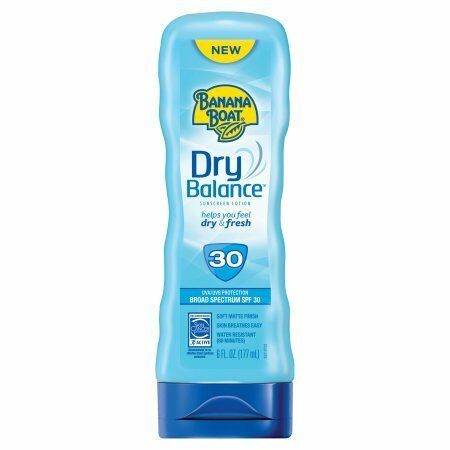 Banana Boat Dry Balance Broad Spectrum Sunscreen Lotion, SPF 30 - 6 Ounce W
