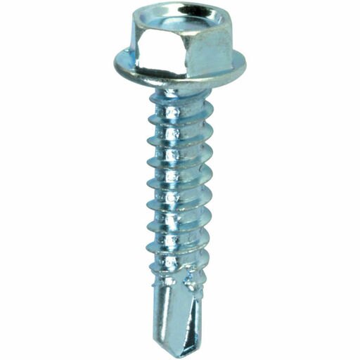 ITW Teks 21320, Self-Tapping Screw, #10x3/4, Hex Washer Head, 150/Pk