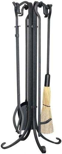 Uniflame 5 PC HEAVY WEIGHT FIRESET F-1021 Fireplace Tool Set NEW
