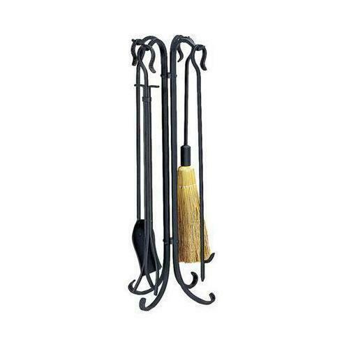Mr Bar B Q UF 5 PC Rustic Fireset Black - F-1128