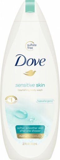 Dove Sensitive Skin Body Wash, 22 Oz