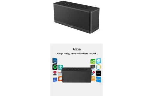 [Upgraded] Meidong 3119 Portable WiFi Bluetooth Speaker with Amazon Alexa, Mu.