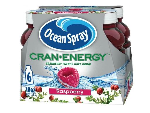 Ocean Spray Cran-Energy, Cranberry Raspberry Energy Juice Drink, 10 Ounce.