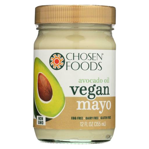 Chosen Foods - Avocado Oil Vegan Mayo - Case of 6 - 12 Oz.