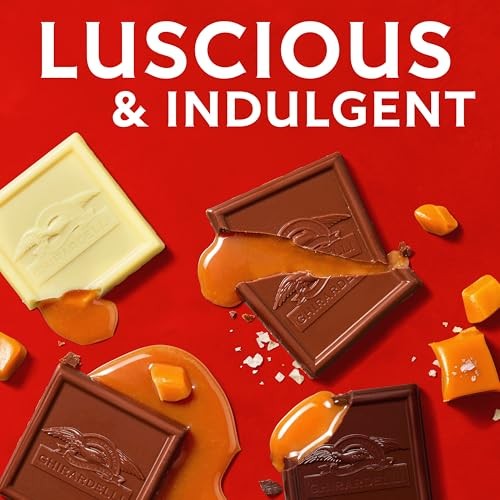 GHIRARDELLI Chocolate Caramel SQUARES Assortment, 12.9 Oz Bag Premium Milk, Dark, and White Chocolate with Luscious Caramel Filling thumbnail