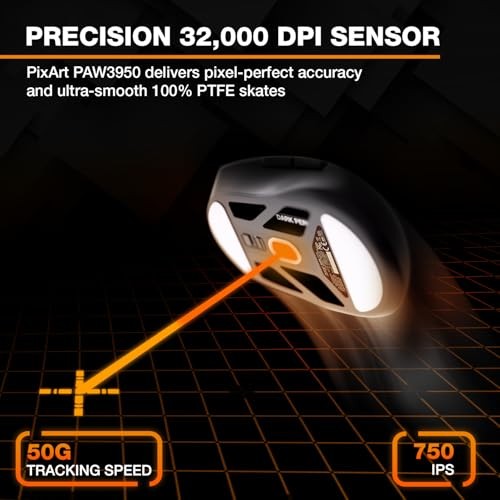 Be Quiet! Dark Perk | Sym Mouse Gaming Right-hand RF Wireless + USB Type-C Optical 32000 DPI thumbnail