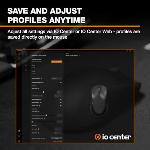 Be Quiet! Dark Perk | Sym Mouse Gaming Right-hand RF Wireless + USB Type-C Optical 32000 DPI thumbnail