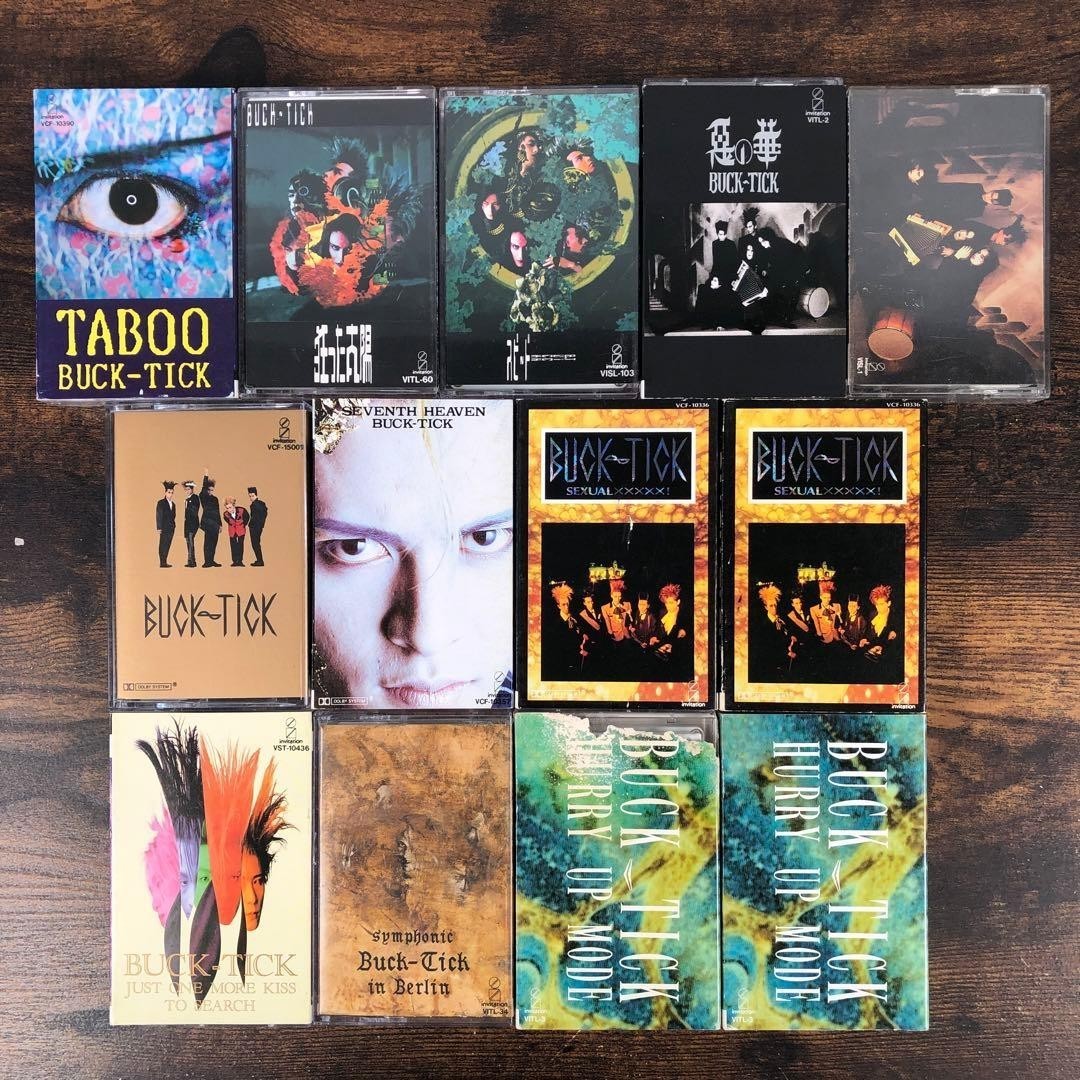 Buck-Tick Cassette Tape Lot Set of 13 Music Albums All Tested Used Japan