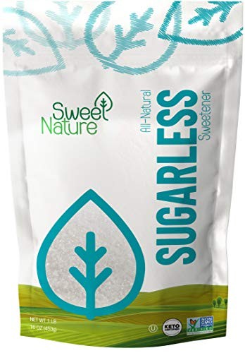 Sweet Nature Sugarless Erythritol and Stevia Blend Sweetener 16 Ounce (1 LB) White (pack of 1) thumbnail