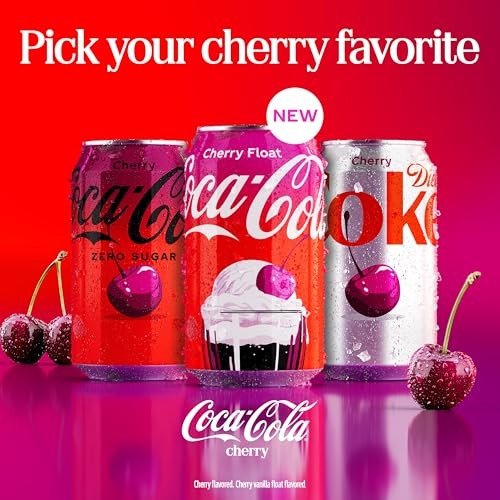 Coca-Cola Cherry Float Soda Soft Drink Cans, 12 Fl Oz, 12 Pack thumbnail