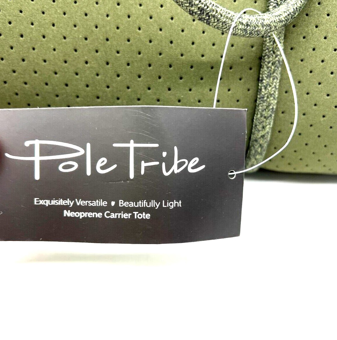 Pole Tribe Green camo Neoprene Tote   Wristlet Handbag Women's Lightweight Durable