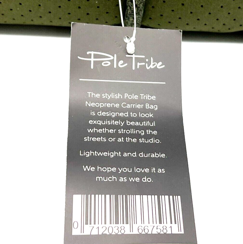 Pole Tribe Green camo Neoprene Tote   Wristlet Handbag Women's Lightweight Durable