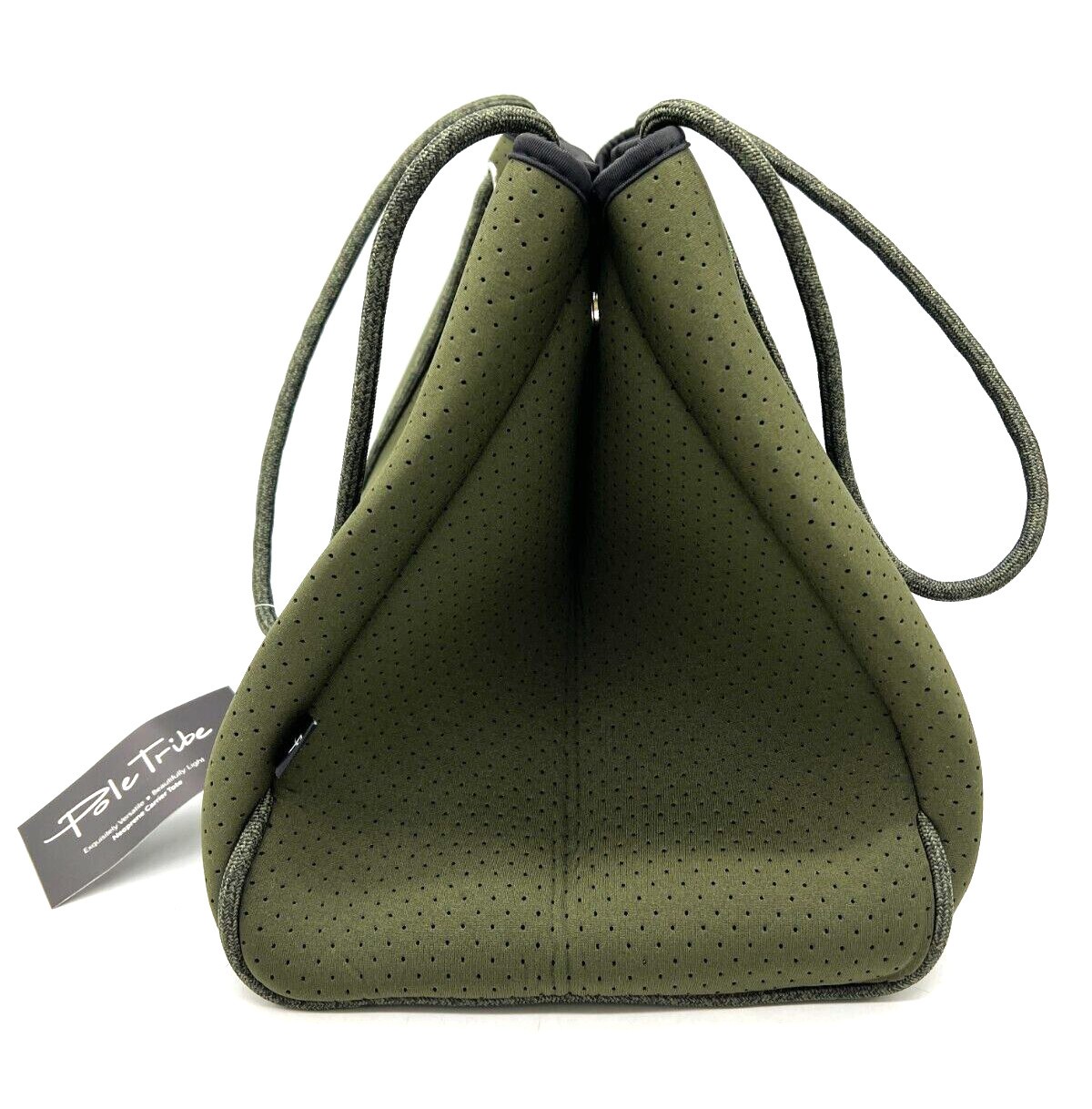 Pole Tribe Green camo Neoprene Tote   Wristlet Handbag Women's Lightweight Durable